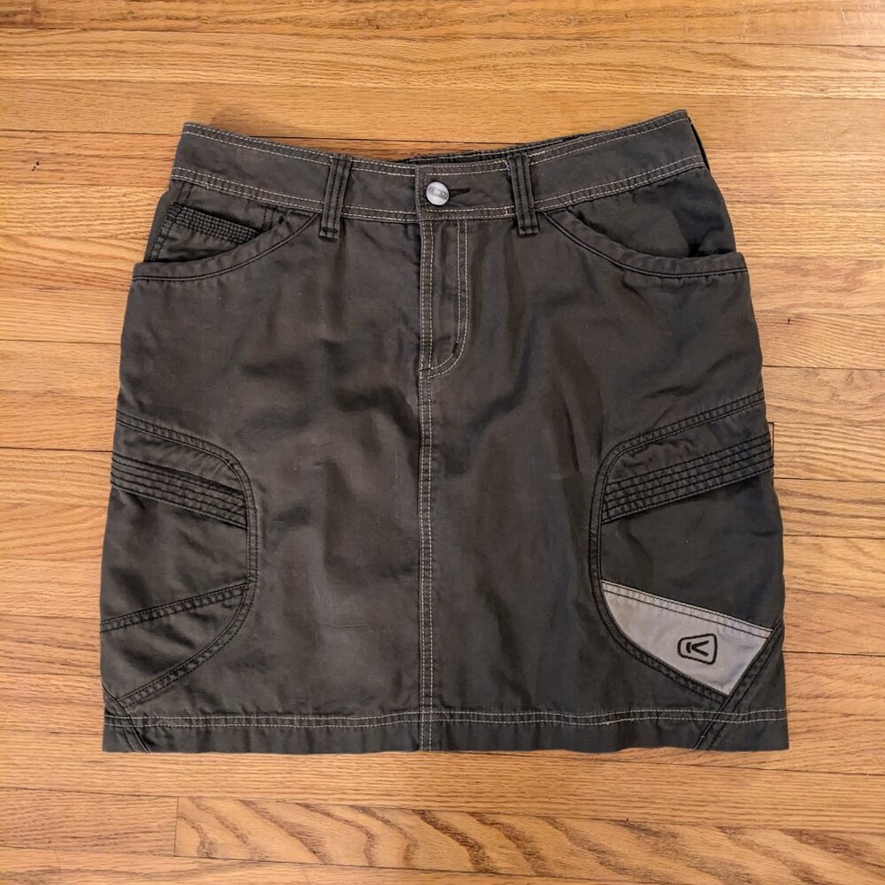 Keen Olive Cotton Skirt